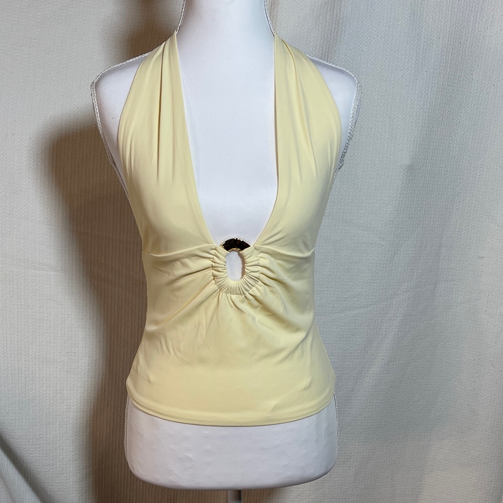 Edikted Cream Halter Top